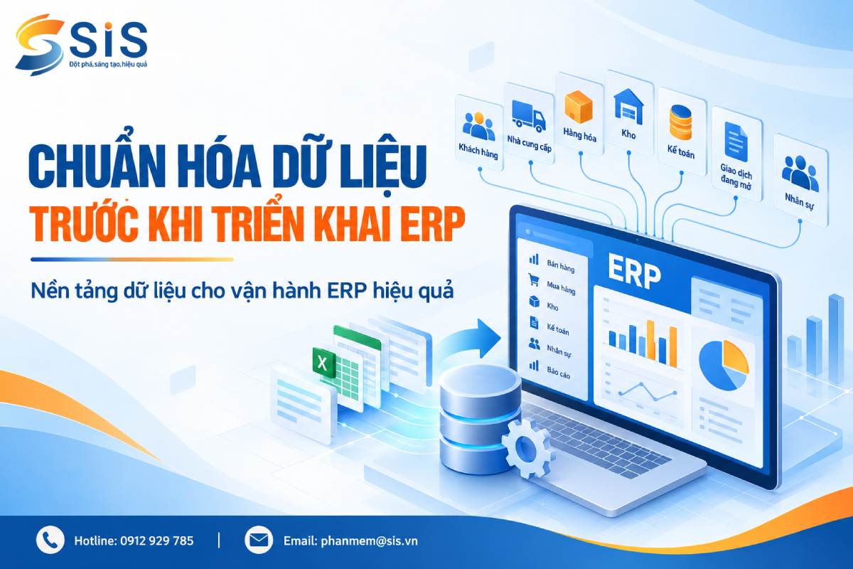 Hướng dẫn chuẩn hóa dữ liệu trước khi triển khai ERP